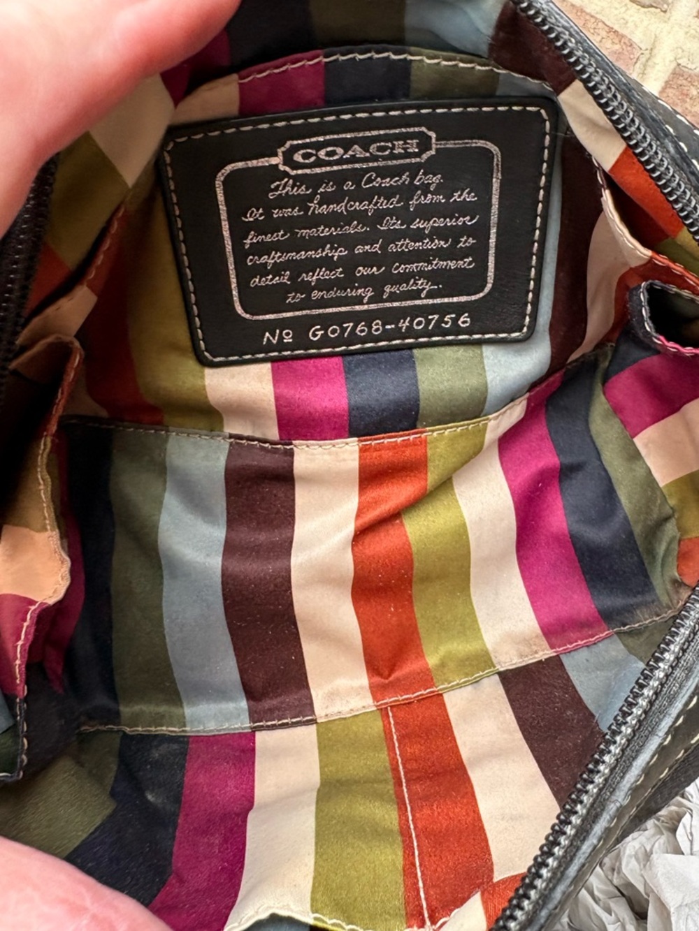 Coach Cosmetic Legacy Bag  VGUC - Picture 12 of 13